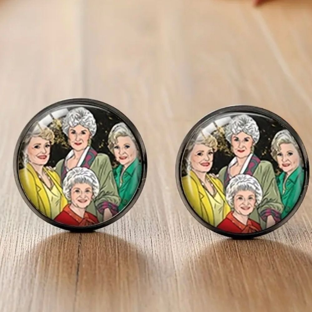 Golden Girls Round Earrings